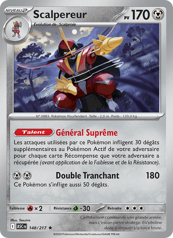 Scalpereur, card 148 from Héros Transcendants