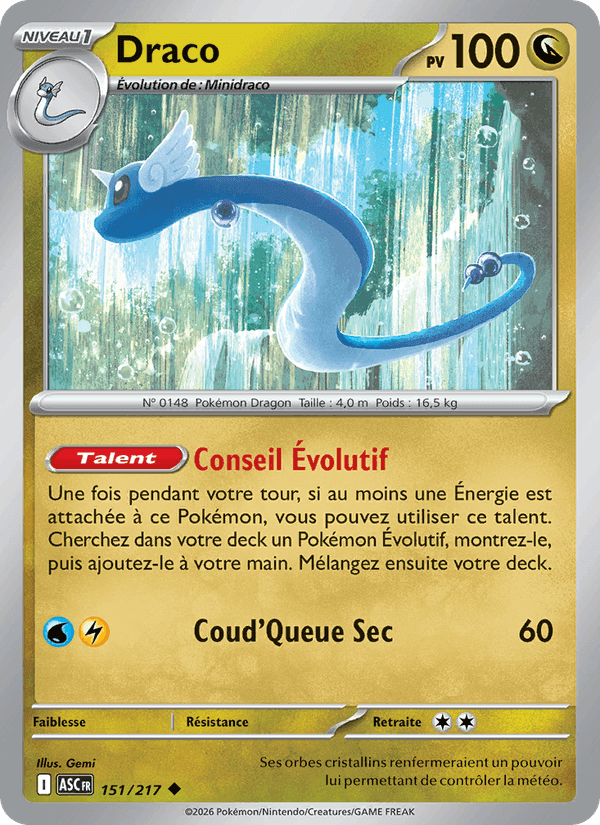 Draco, carte 151 de Héros Transcendants