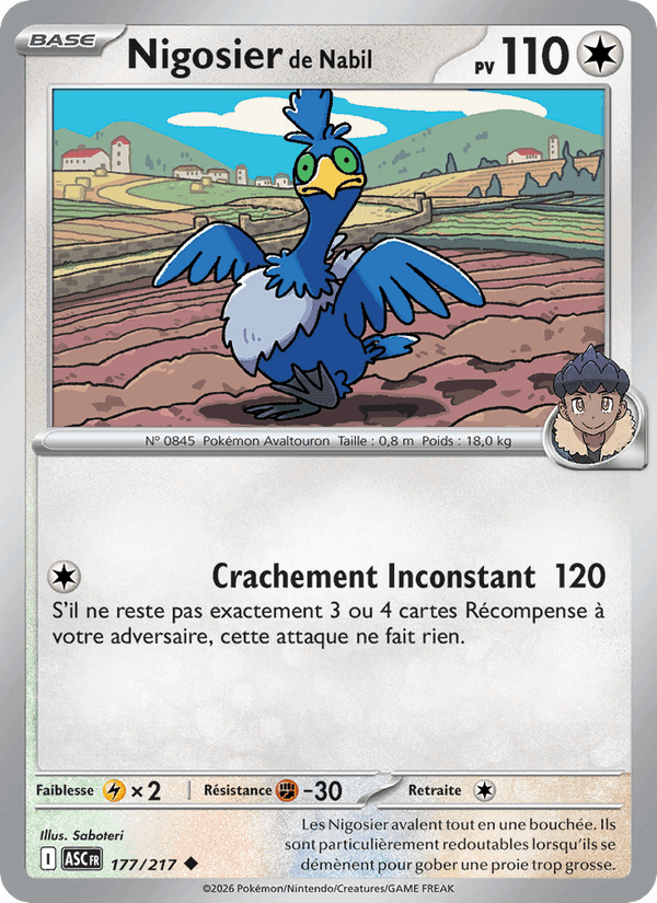 Nigosier de Nabil, card 177 from Héros Transcendants