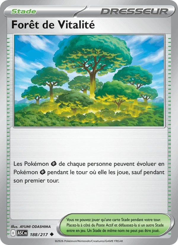 Forêt de Vitalité, carte 188 de Héros Transcendants