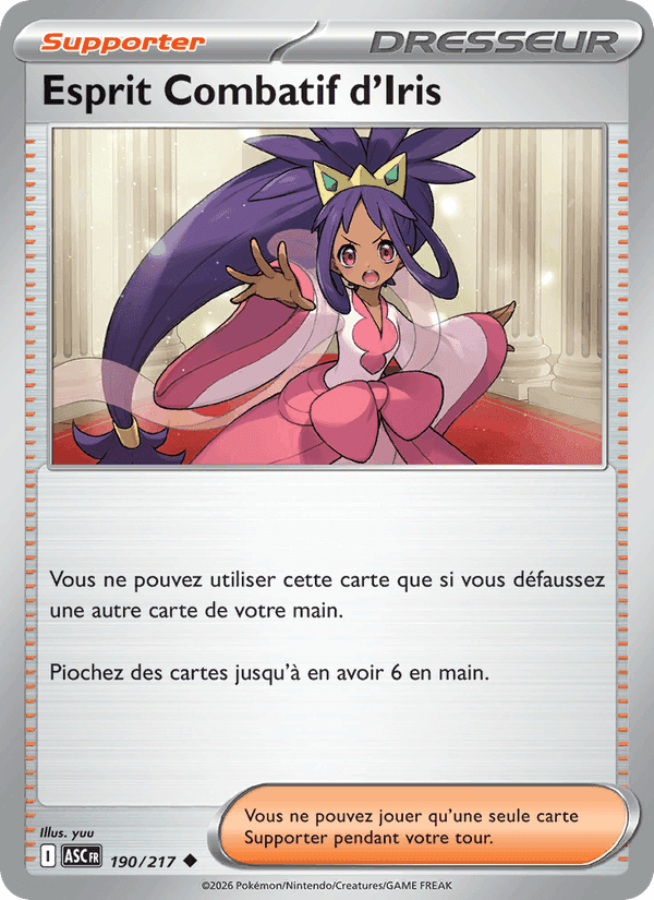 Esprit Combatif d'Iris, carte 190 de Héros Transcendants