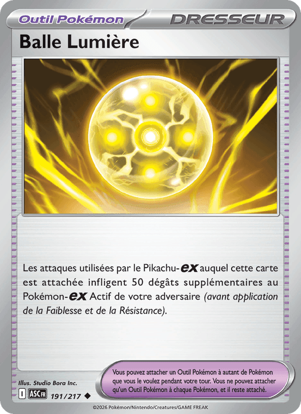 Balle Lumière, card 191 from Héros Transcendants