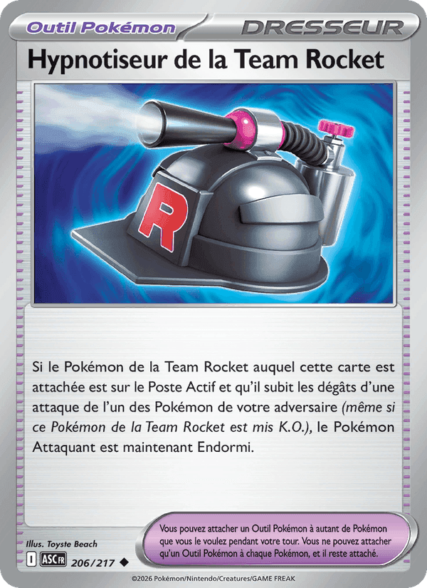 Hypnotiseur de la Team Rocket, carte 206 de Héros Transcendants