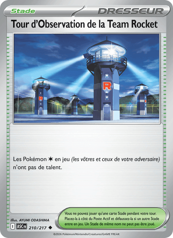 Tour d'Observation de la Team Rocket, carte 210 de Héros Transcendants