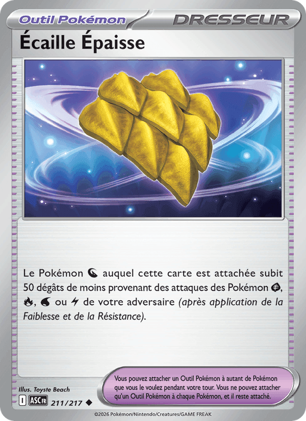 Écaille Épaisse, carte 211 de Héros Transcendants