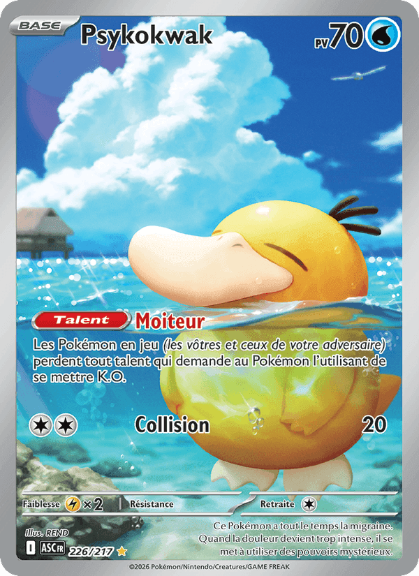 Psykokwak, carte 226 de Héros Transcendants