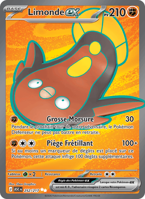 Limonde-ex, card 252 from Héros Transcendants