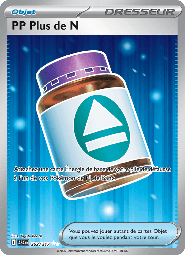 PP Plus de N, carte 262 de Héros Transcendants