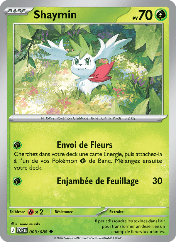 Shaymin, carta 003 de Équilibre Parfait