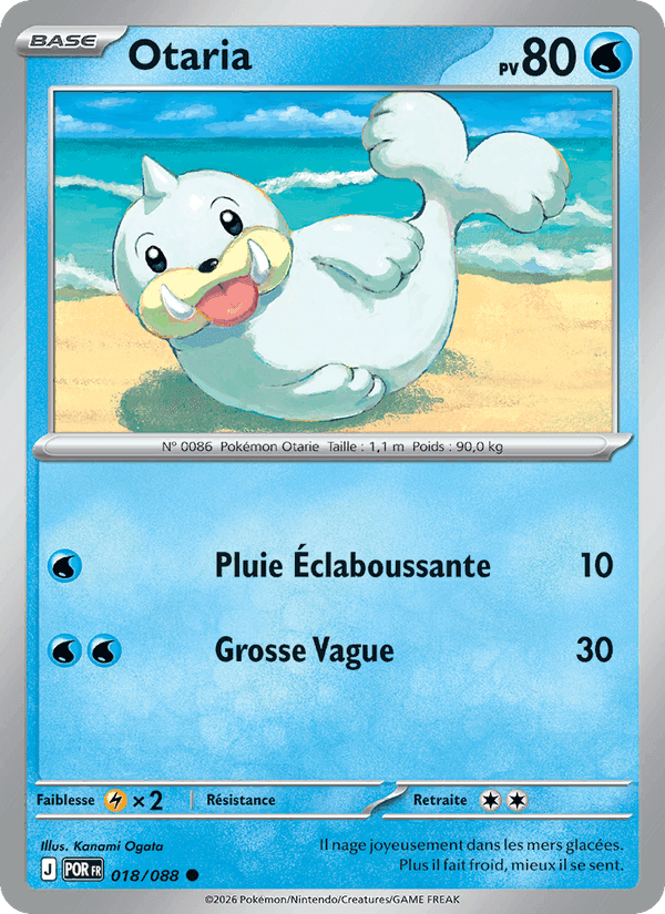 Otaria, carte 018 de Équilibre Parfait