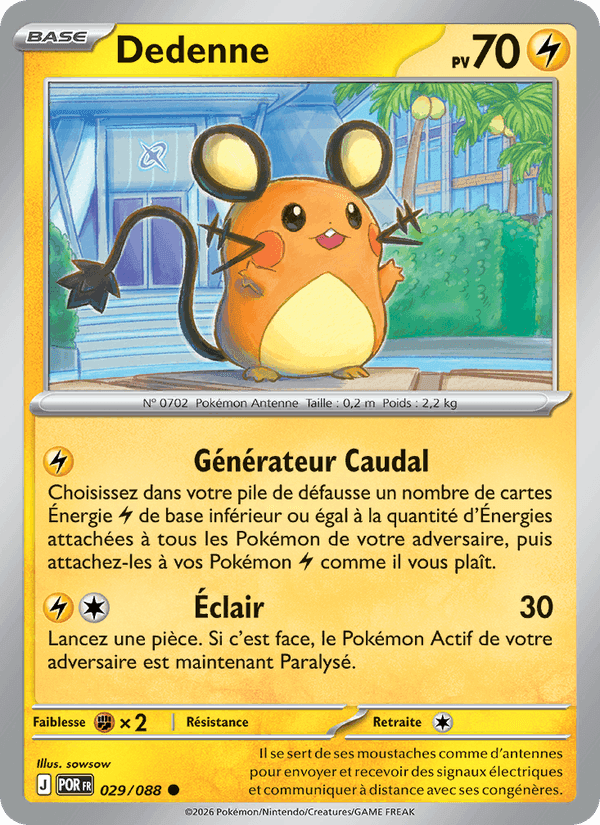 Dedenne, carte 029 de Équilibre Parfait