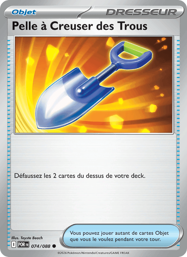 Pelle à Creuser des Trous, card 074 from Équilibre Parfait