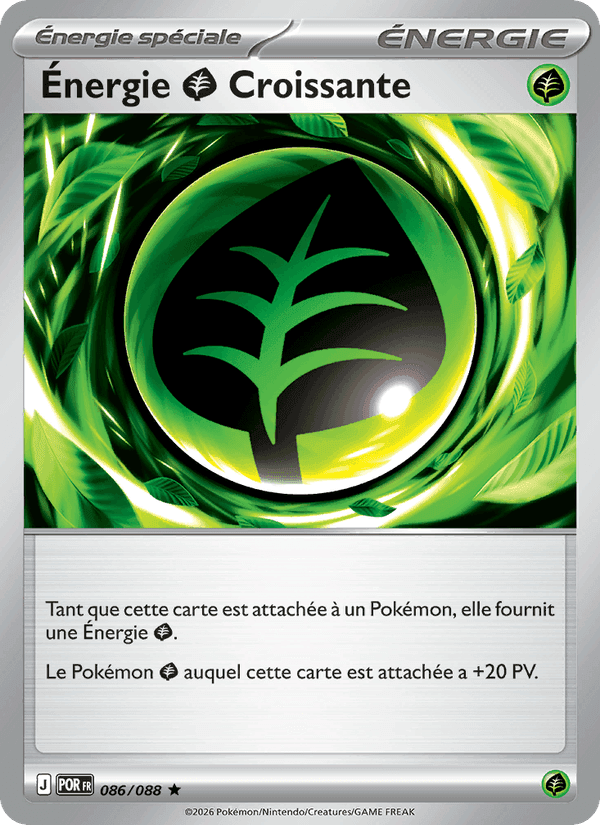 Énergie Grass Croissante, carte 086 de Équilibre Parfait