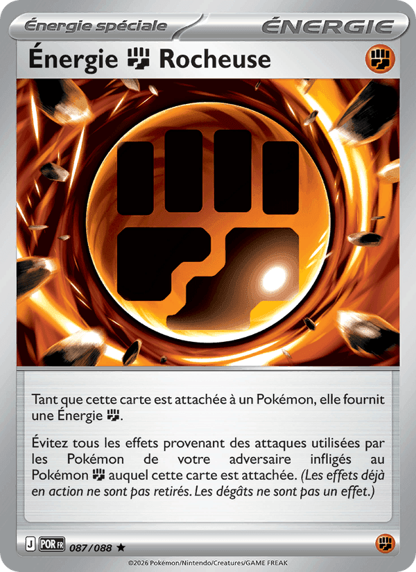 Énergie Fighting Rocheuse, carte 087 de Équilibre Parfait
