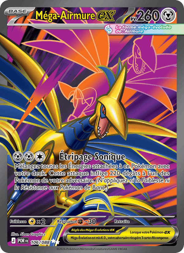 Méga-Airmure-ex, card 106 from Équilibre Parfait