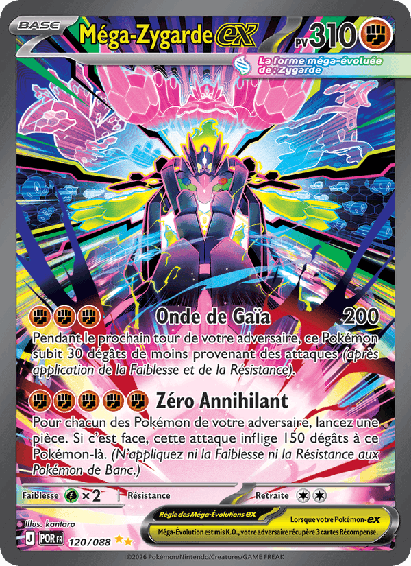 Méga-Zygarde-ex, carta 120 de Équilibre Parfait