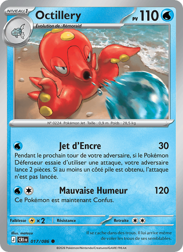 Octillery, carte 017 de Chaos Ascendant