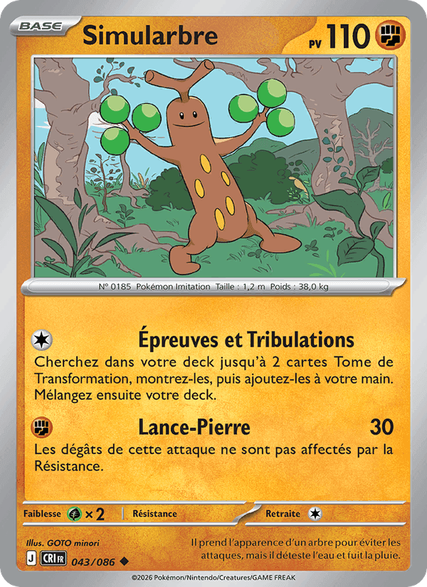 Simularbre, carte 043 de Chaos Ascendant