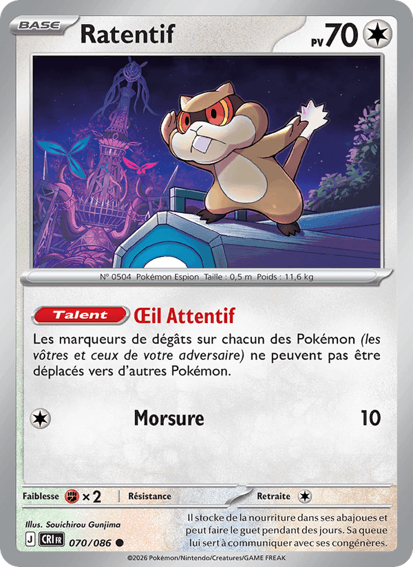Ratentif, carte 070 de Chaos Ascendant