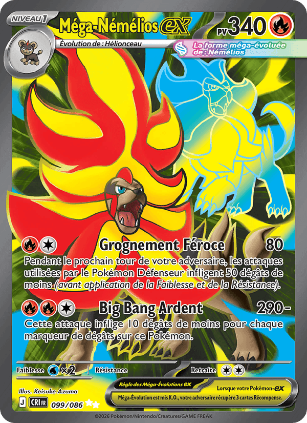Méga-Némélios-ex, carte 099 de Chaos Ascendant