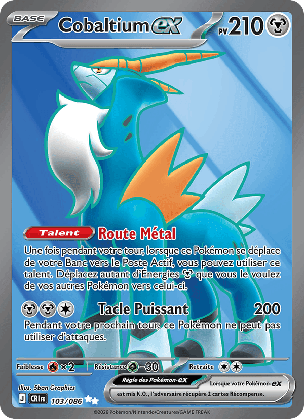Cobaltium-ex, card 103 from Chaos Ascendant