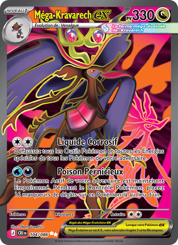Méga-Kravarech-ex, carte 104 de Chaos Ascendant