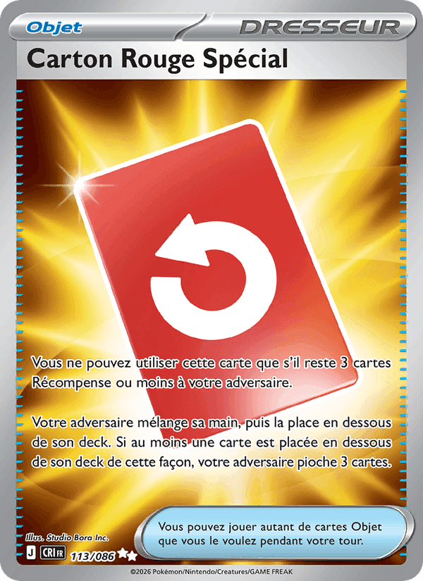 Carton Rouge Spécial, carte 113 de Chaos Ascendant