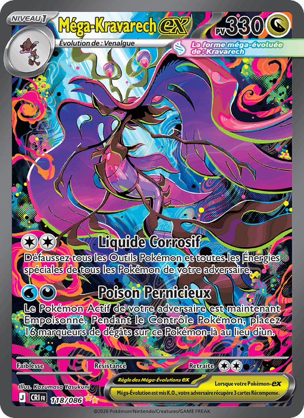 Méga-Kravarech-ex, card 118 from Chaos Ascendant