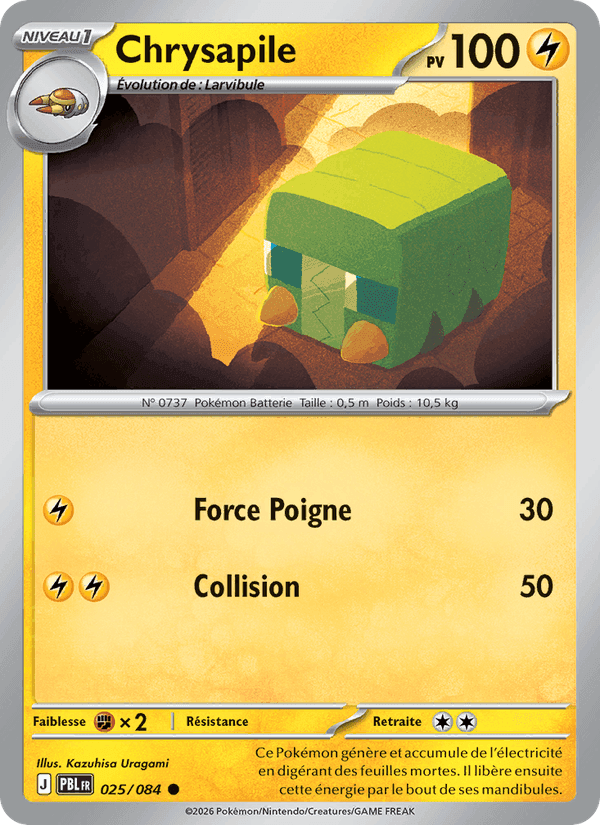 Chrysapile, card 025 from Nuit Noire