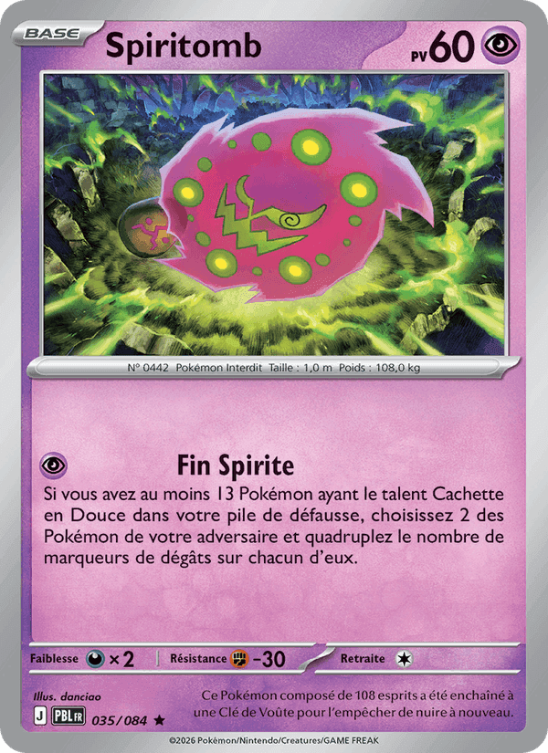 Spiritomb, card 035 from Nuit Noire