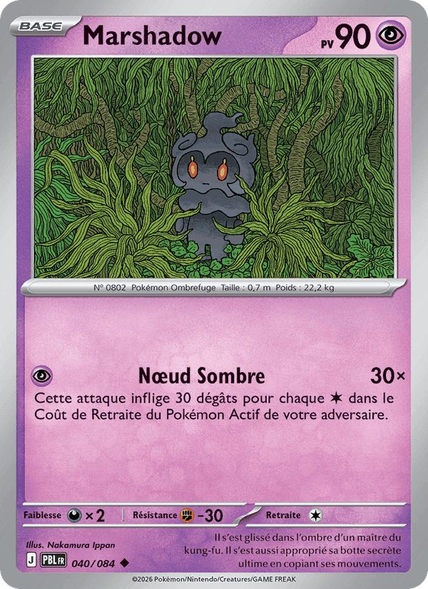 Marshadow, carte 040 de Nuit Noire