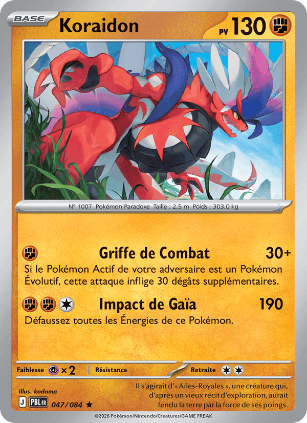 Koraidon, card 047 from Nuit Noire