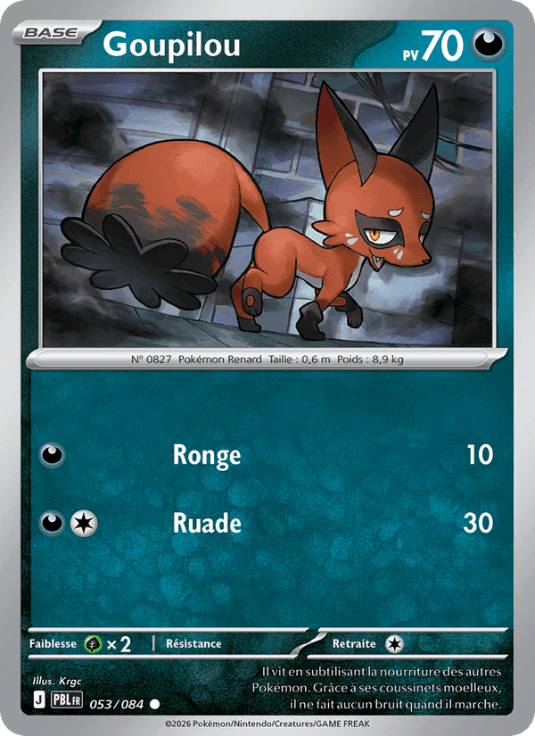 Goupilou, card 053 from Nuit Noire