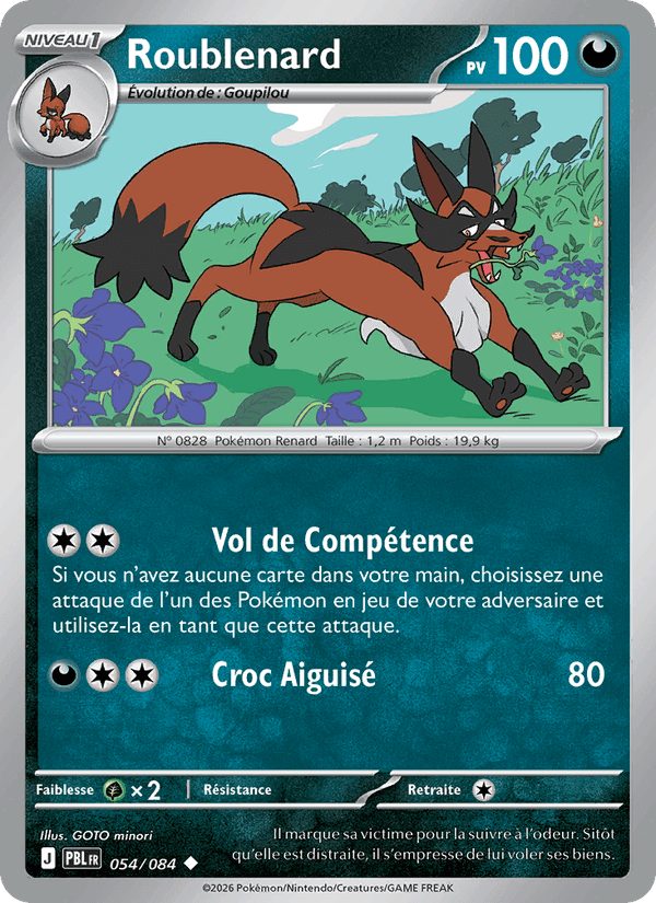 Roublenard, card 054 from Nuit Noire