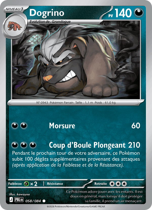 Dogrino, card 058 from Nuit Noire
