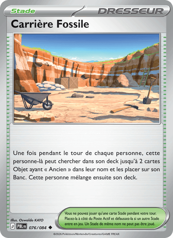 Carrière Fossile, carte 076 de Nuit Noire