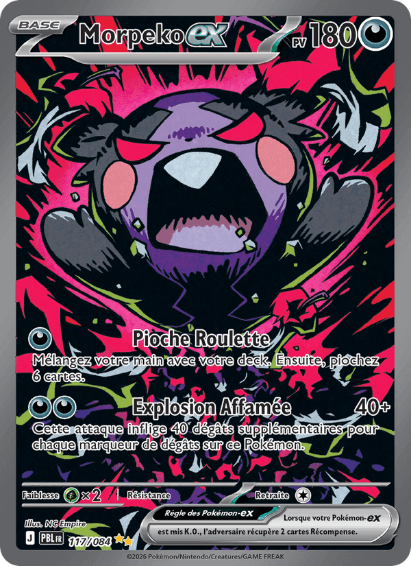 Morpeko-ex, carte 117 de Nuit Noire