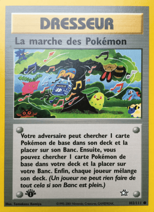 La marche des Pokémon, carte 102 de Neo Genesis