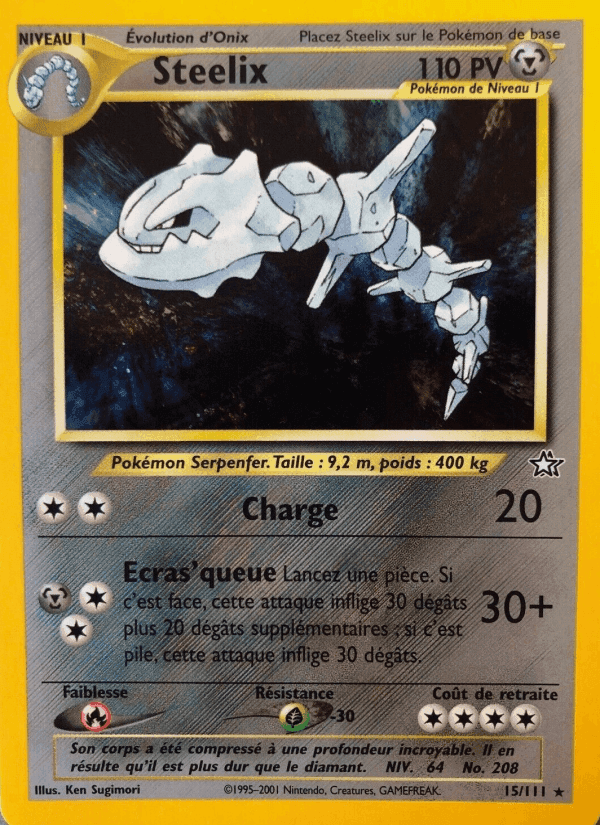 Steelix, carte 15 de Neo Genesis