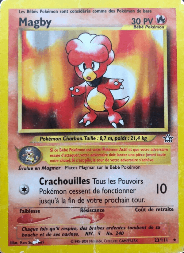 Magby, carte 23 de Neo Genesis