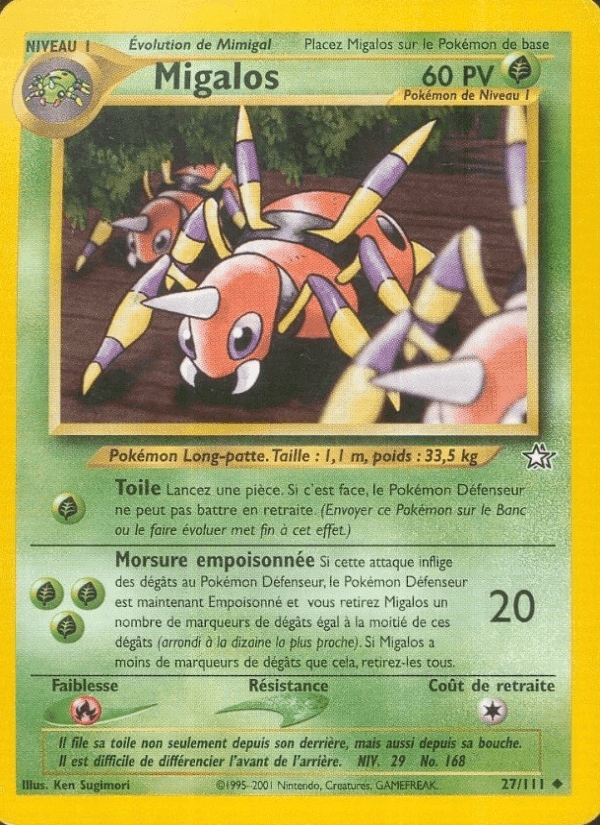 Migalos, carte 27 de Neo Genesis