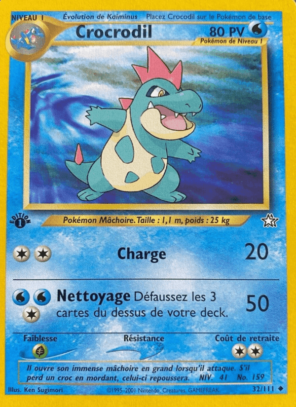 Crocrodil, carta 32 de Neo Genesis
