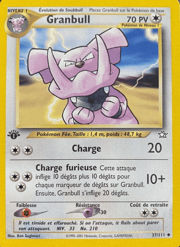 Granbull, carta 37 de Neo Genesis