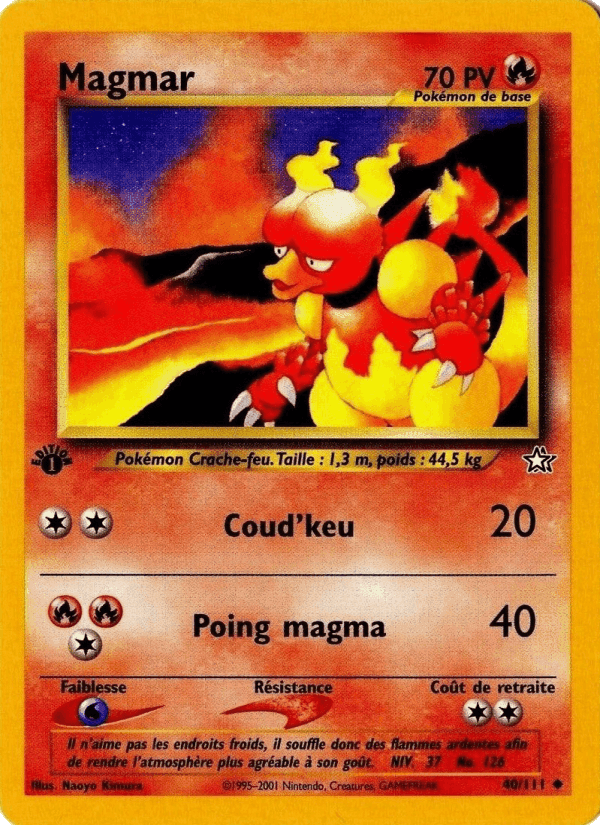 Magmar, carta 40 de Neo Genesis