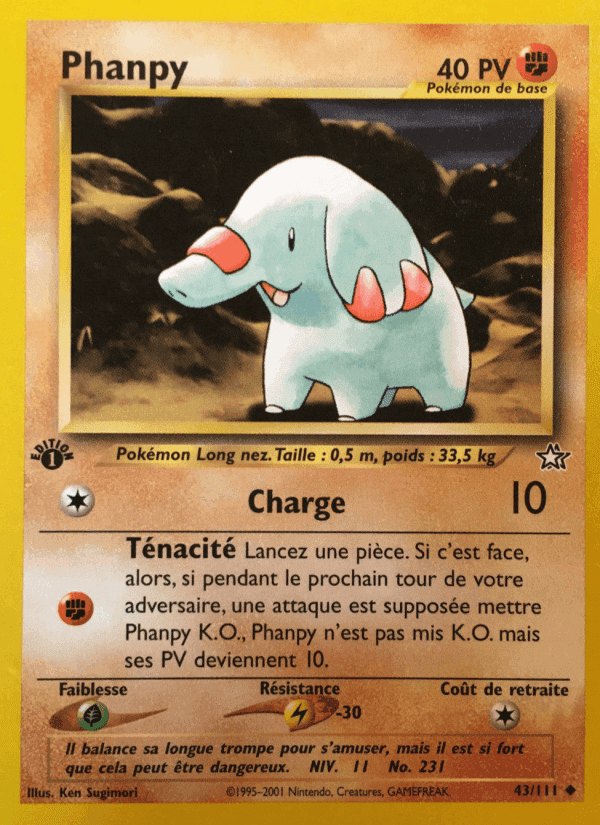 Phanpy, carta 43 de Neo Genesis