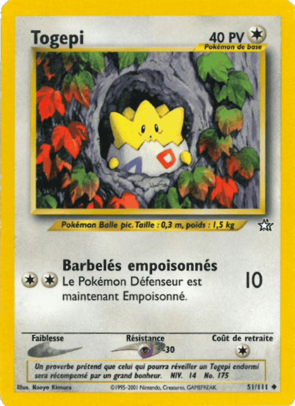 Togepi, carte 51 de Neo Genesis