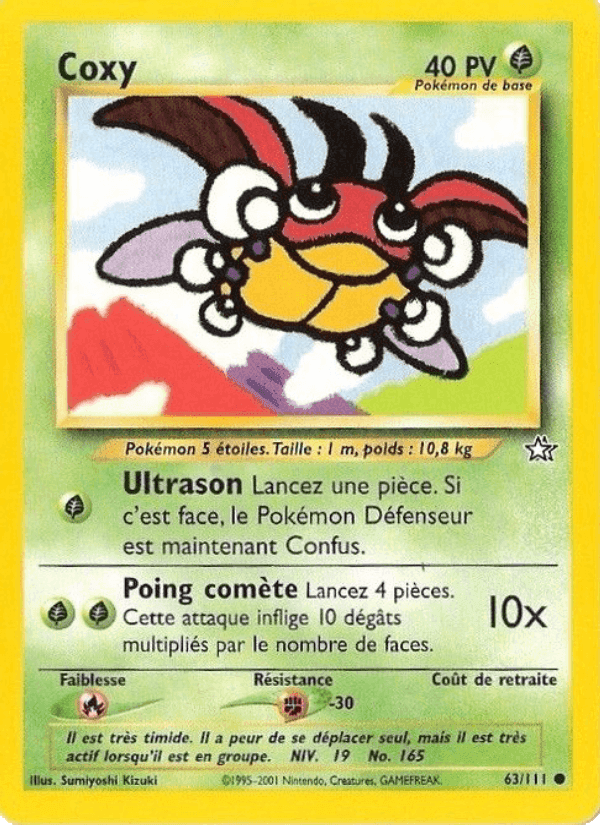 Coxy, carte 63 de Neo Genesis