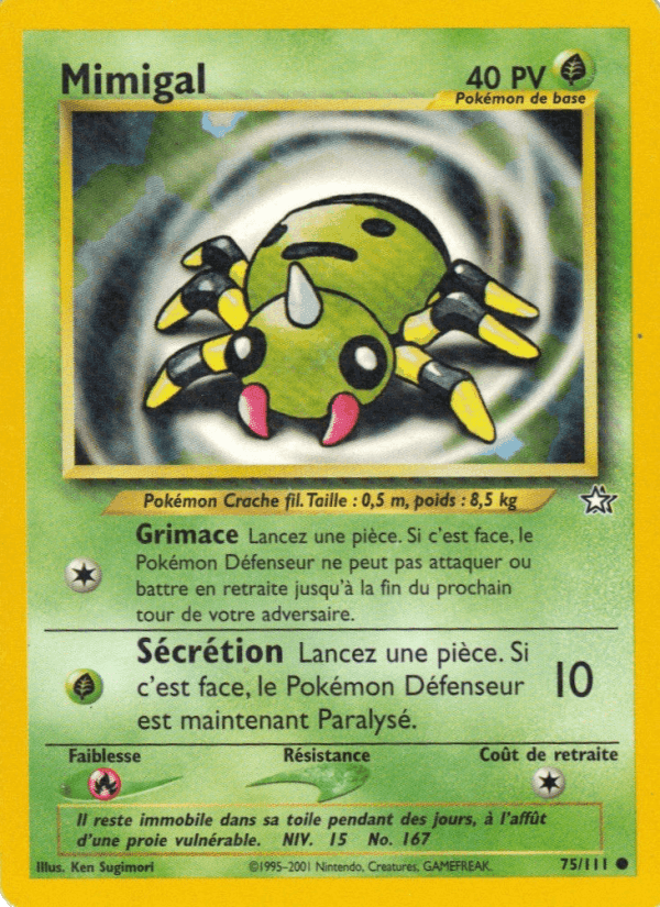 Mimigal, card 75 from Neo Genesis