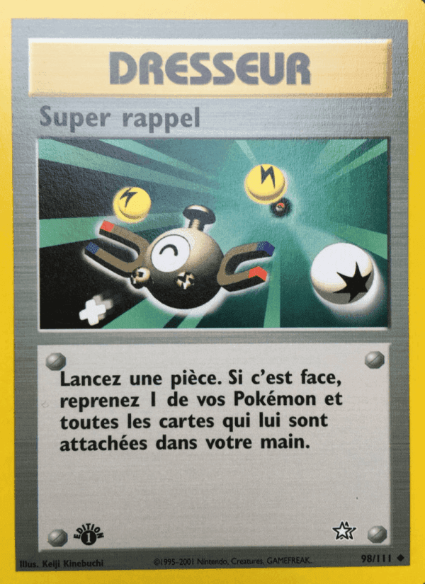 Super rappel, card 98 from Neo Genesis