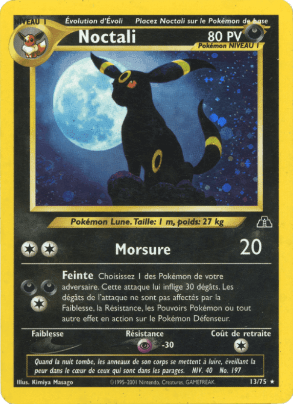 Noctali, carte 13 de Neo Discovery